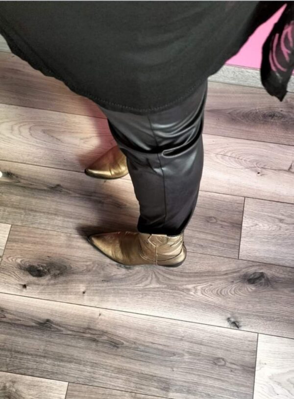 Leather look legging van magna - Afbeelding 2